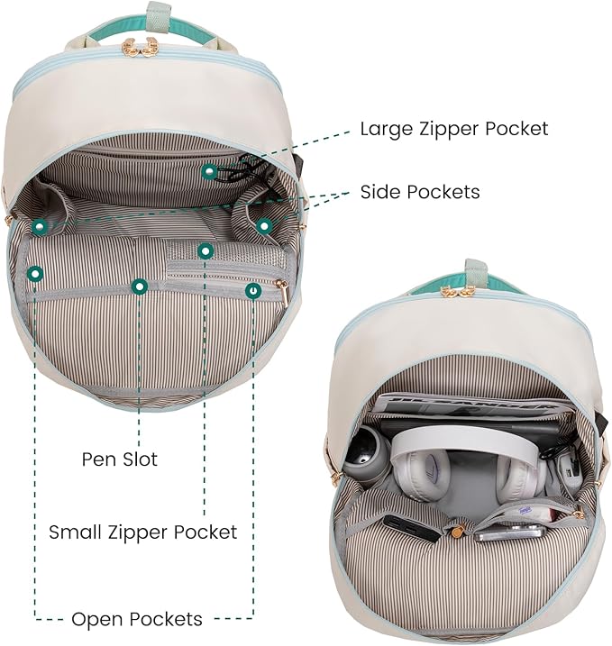 LOVEVOOK Laptop Backpack for Women 15.6 Inch Laptop Bag with USB Port, Fashion Waterproof Backpacks Teacher Nurse Stylish Travel Bags Vintage Daypacks for College Work