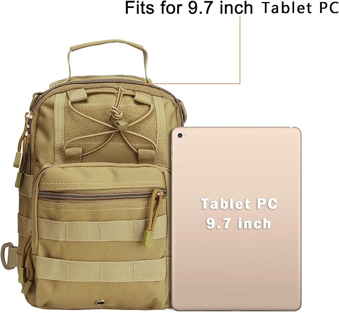 G4Free Outdoor Tactical Bag Backpack, Military Sport Bag Pack Sling Shoulder Backpack Tactical Bag for Every Day Carry