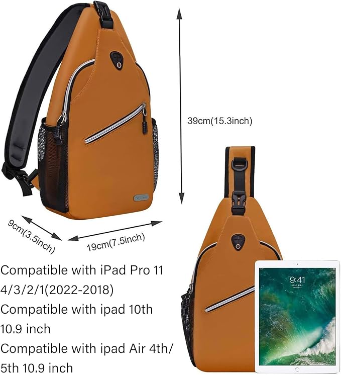 MOSISO Sling Backpack, Multipurpose Crossbody Shoulder Bag Travel Hiking Daypack