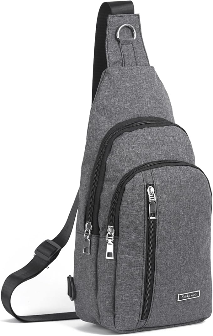 Seoky Rop Small Sling Bag Crossbody for Men Women One Strap Shoulder Cross Body Bag Sling Backpack for Travel