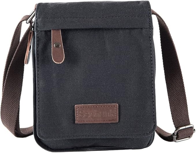 Sechunk Vintage Canvas Messenger Cross body bag Shoulder bag