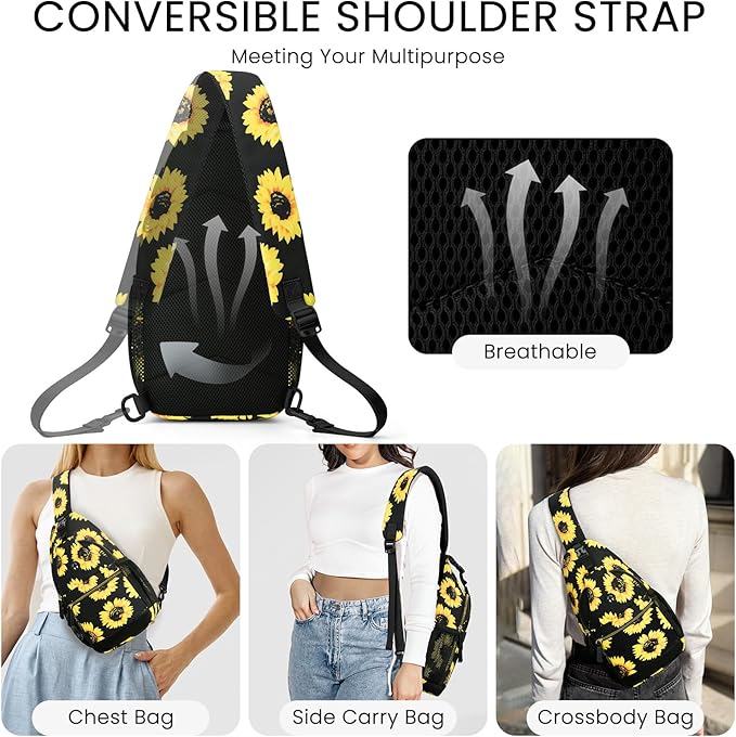 Small Crossbody Purses Bags for Women Men Travel, Chest Sling Bag Women Casual Cross Body Bag for Woman Sling Backpack