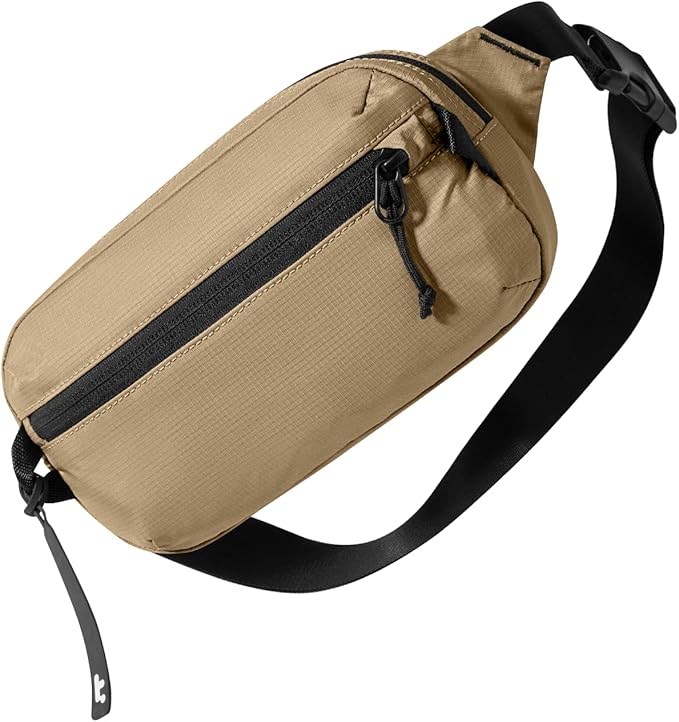 tomtoc 1.5L Sling Bag with RFID Blocking, Crossbody Bag Minimalist Chest Shoulder Pack for Men and Women, Water-resistant Lightweight Carry Casual Bag for Travel, Daily Use