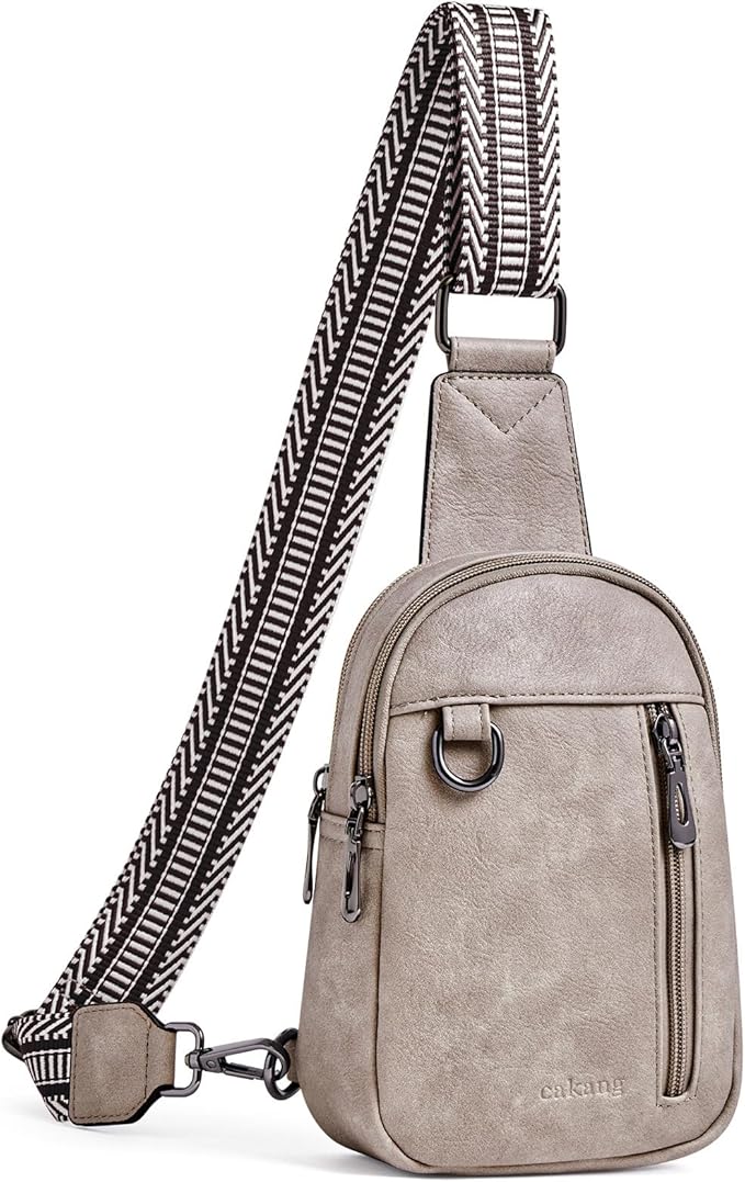 Womens Sling Bag Crossbody Bags for Women Vegan Leather Sling Backpack Daypack Fanny Pack Crossbody Purse Travel