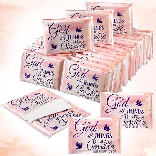 Sinmoe 60 Pack Pocket Tissues Travel Packs Christian Travel Tissues 3 Ply Pocket Size for Guests Mini Wallet Facial Napkin for Breast Cancer Wedding Xmas Graduation(Bird)