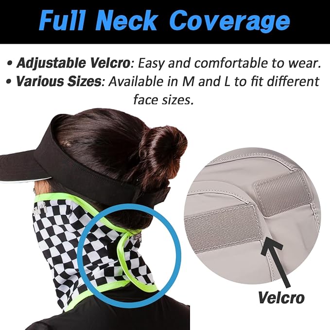 KOREA (Type A) UV Sun Protection Balaclava Half Face Mask - For Golf, Hiking, Running, Cycling & Outdoor Sports