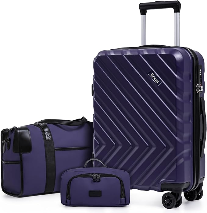 Luggage Sets 3 Piece,Suitcases with Wheels,Carry On Luggage Set 22x14x9 Airline Approved,Hardshell Luggage Sets With TSA Lock,20 Inch Carry On Suitcase