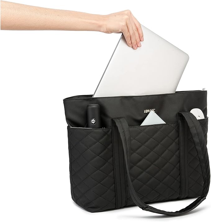 Kinmac Women's Laptop Tote Bag Top Handle Handbag Work Bag for Laptop Computer Up to 15.6 inch