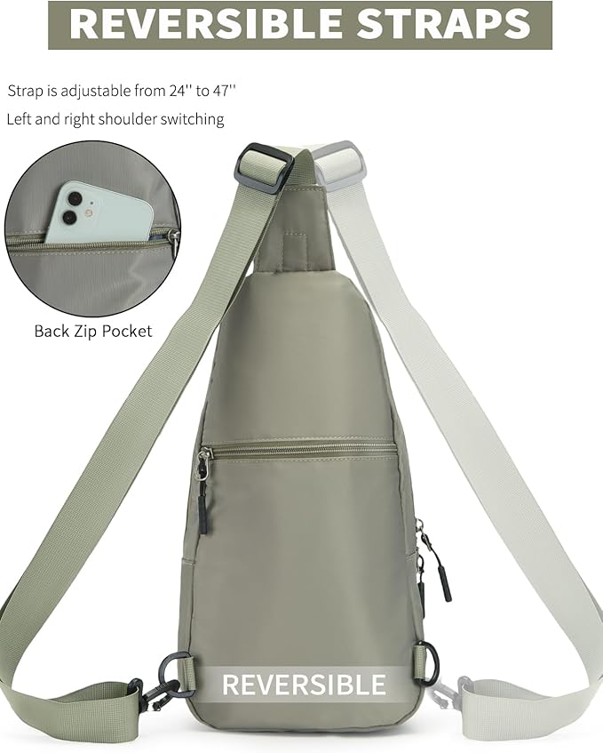 Seoky Rop Small Sling Bag Crossbody for Men Women One Strap Shoulder Cross Body Bag Sling Backpack for Travel