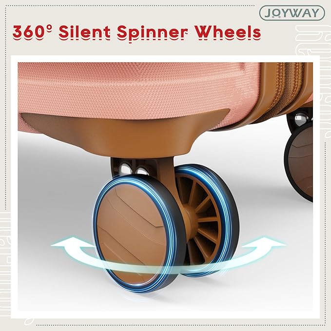 Joyway Expandable Luggage Sets 5 Piece, Hard Case Suitcase Set with Spinner Wheels, Hardshell Lightweight Travel Luggage with TSA Lock