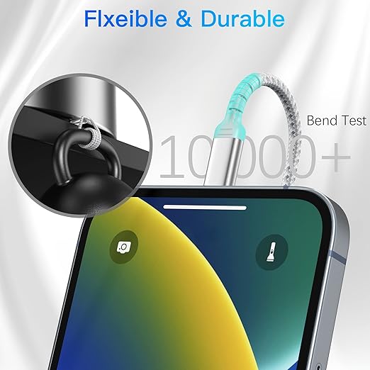 1ft iPhone Charging Cable Short, 3 Pack USB A to Lightning Cord Fast Charging Compatible with Apple iPhone 14 13 12 11 Pro Max Xs X 8 7 Plus SE, iPad Air/Mini, 12 inch Lightning Cable