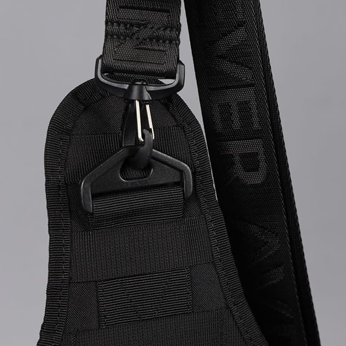 WOLFpak 9L Tactical Sling Bag Alpha Black - Compact Crossbody Backpack for Gym, Travel & EDC – Tactical Shoulder Bag with Multiple Pockets – Lightweight, Durable Sling Pack for Men & Women