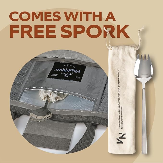 VonNova Women’s Insulated Lunch Bag with Premium 4mm Cooler Insulation, Cute Large 7L Lunch Tote for Office, Durable Small Lunch Box for Women, Stylish Lunchbox for Adults, Teens, Nurses, Teachers