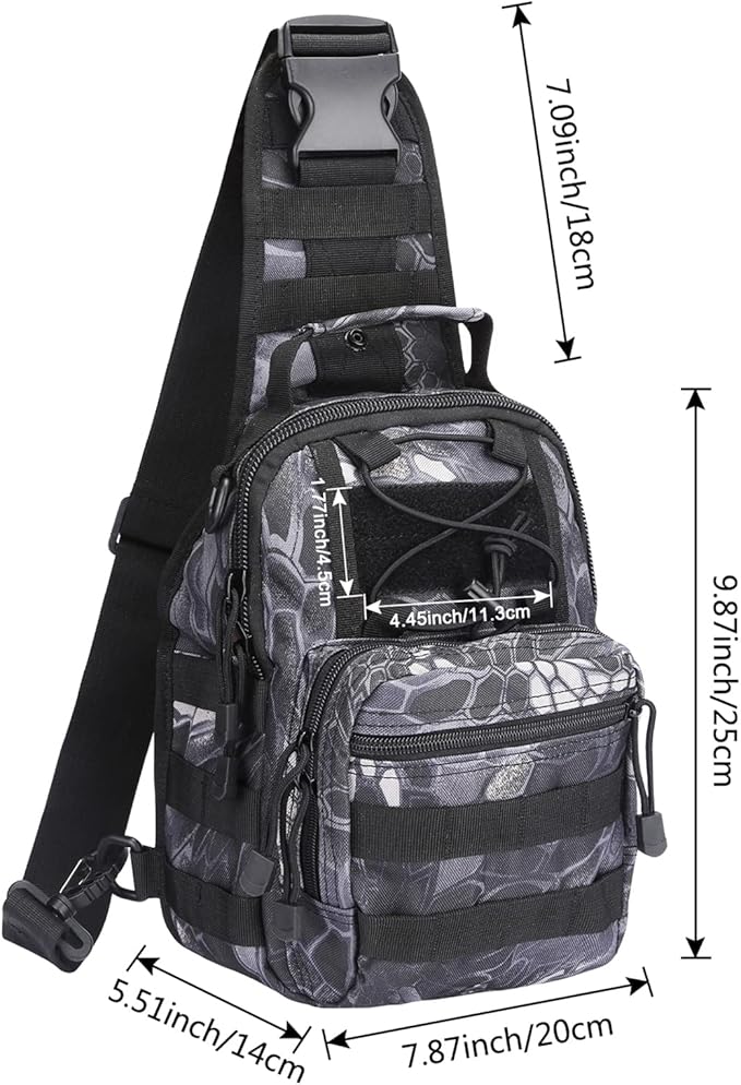 G4Free Outdoor Tactical Bag Backpack, Military Sport Bag Pack Sling Shoulder Backpack Tactical Bag for Every Day Carry