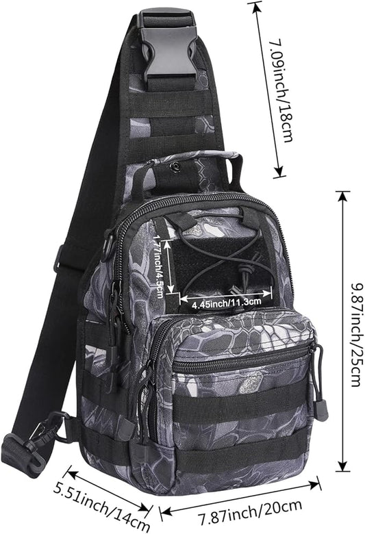 G4Free Outdoor Tactical Bag Backpack, Military Sport Bag Pack Sling Shoulder Backpack Tactical Bag for Every Day Carry