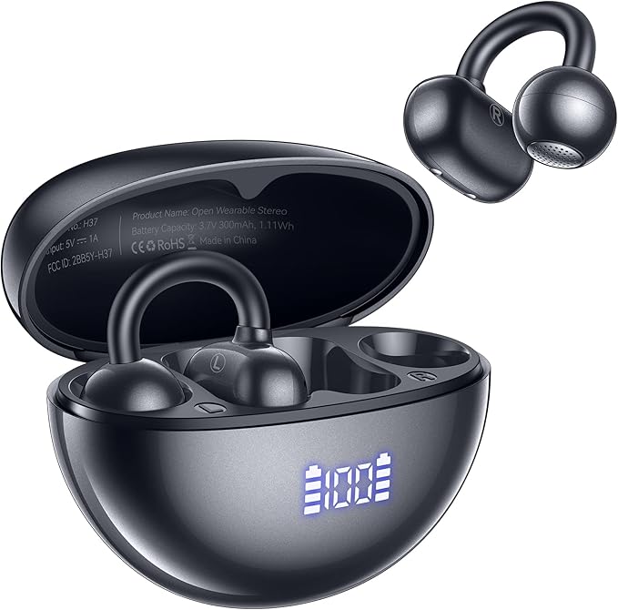 AI Translation Earbuds Real Time 164 Languages AI Translator Earbuds Audifonos Traductores Inglés Español Wireless Earbud Translating Ear Buds Bluetooth Headphones for Travel Business Learning Black