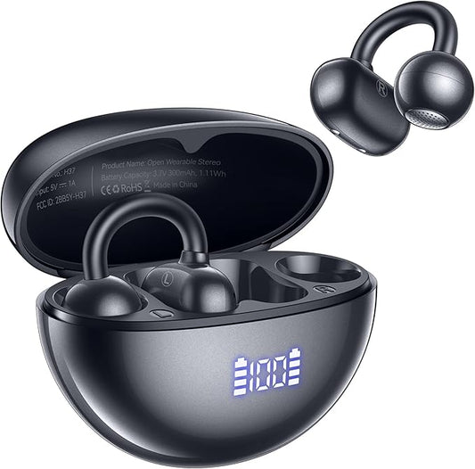 AI Translation Earbuds Real Time 164 Languages AI Translator Earbuds Audifonos Traductores Inglés Español Wireless Earbud Translating Ear Buds Bluetooth Headphones for Travel Business Learning Black