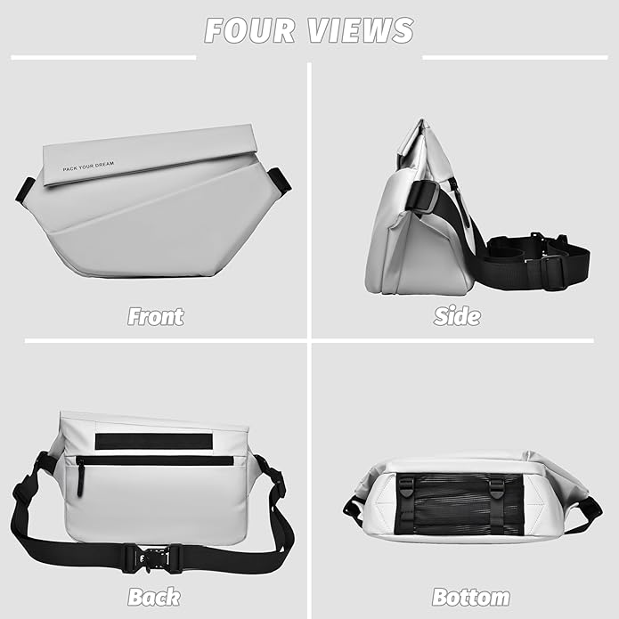 FSD.WG Cross-body bag Shoulder bag Sling Backpack and Crossbody Bags for Men fit 12" iPad Casual Daypack