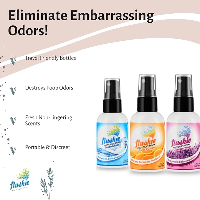 for Poop Travel Size Toiletries Bathroom Spray for Poop Spray for Toilet Deodorizer Traveling Essentials Poop deodorizer Poop Odor eliminator (Linen, 16oz 1pack)