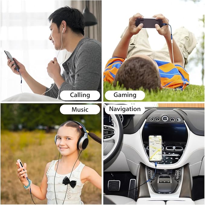 Stouchi USB C to 3.5mm Female Adapter, Type C Headphone Audio Jack Cable Cord Hi-Fi Dongle for Pixel 7 6a, Samsung Galaxy S22 S21 Ultra Z Flip Note20,2022 iPad Pro -Blue