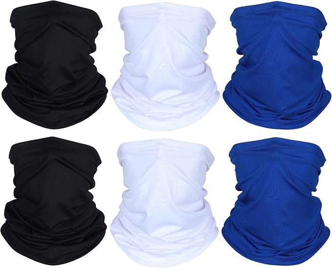 Geyoga Winter Face Mask for Men UV Protection Mask Sunscreen Breathable Windproof Neck Gaiters Scarf Fishing Cycling Running