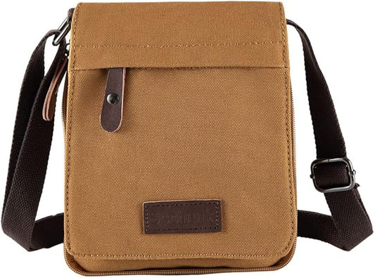 Sechunk Vintage Canvas Messenger Cross body bag Shoulder bag