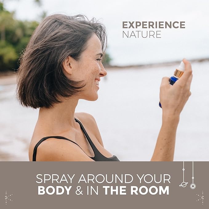 BALIPURA - Grounding Cleansing Healing Aura Spray - Natural Infused Auric Crystals & Gemstones - Vanilla & Clove Essential Oils Blend - Handmade in Bali - 3.4 fl.oz