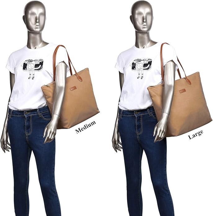 Water Resistant Light Weight Nylon Tote Bag Handbag