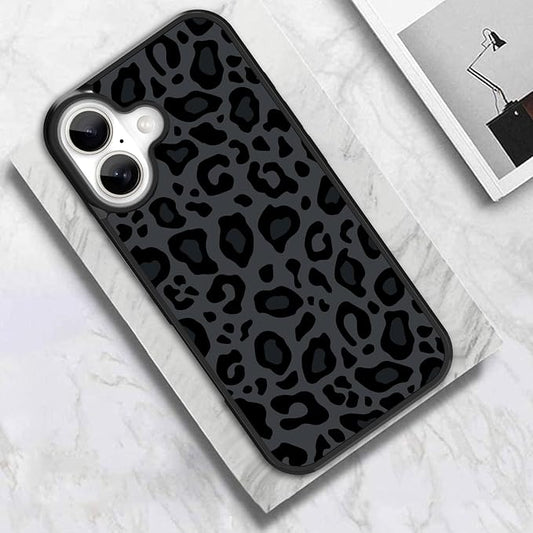 KANGHAR Case Compatible with iPhone 17,Black Leopard Design,Tire Texture Non-Slip +Shockproof Rugged TPU Protective Case for iPhone 17 6.3 Inch
