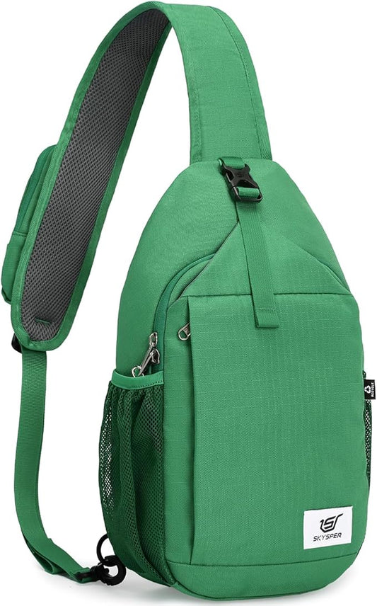 SKYSPER Sling Bag RFID Cross Body Bag Recycled Crossbody Backpack Travel Daypack