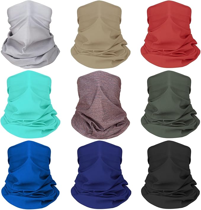 Neck Gaiter Sun Protection Face Mask for Men Women Breathable Head Wrap Headwear Balaclava Bandana
