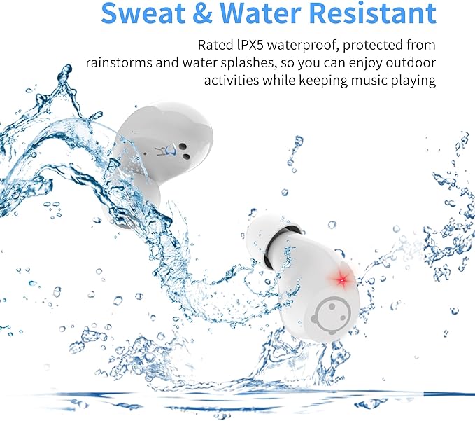 Wireless Earbuds for Kids,Bluetooth Earbuds with Cute Comfort Lightweight Design Noise Cancellation Earphone for Girl Women Sport with Mini Portable Charging Case.