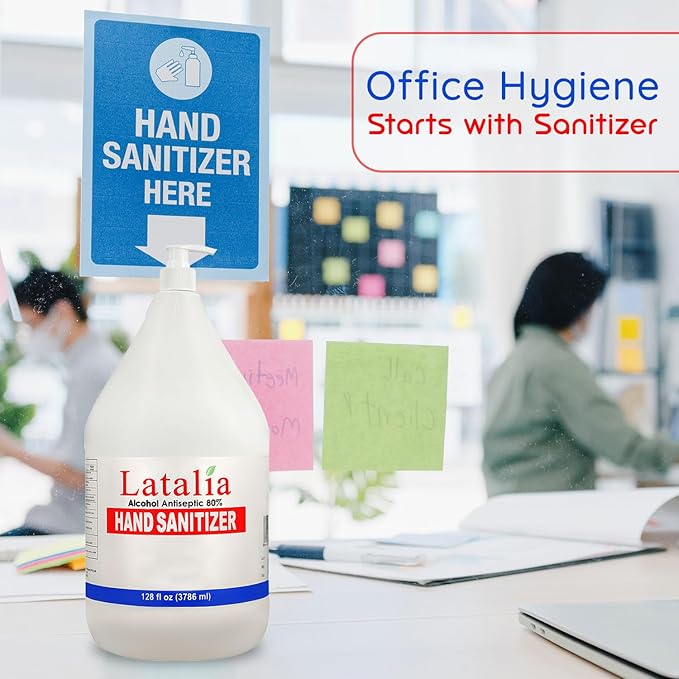 Hand Sanitizer Gallon - Hand Sanitizers Refill Unscented Clean Scent Non-Drying Moisturizing Gel (128 Fl. Oz, 3786 ml)