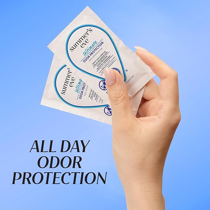 Summer's Eve Ultimate Odor Control Feminine Spray, 2 oz & Wipes with Boric Acid, 12 ct