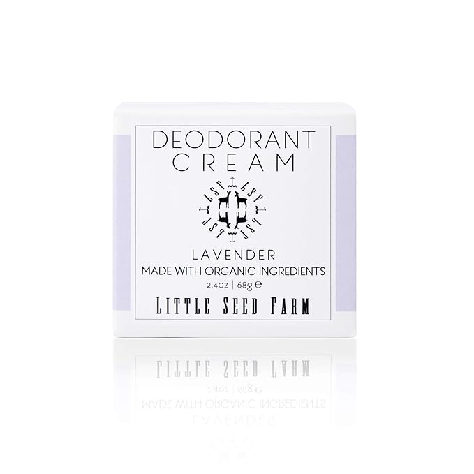 Little Seed Farm All Natural Deodorant Cream, Aluminum Free Deodorant for Women or Men, 2.4 Ounce - Lavender