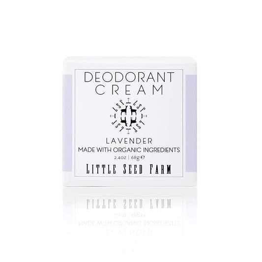 Little Seed Farm All Natural Deodorant Cream, Aluminum Free Deodorant for Women or Men, 2.4 Ounce - Lavender
