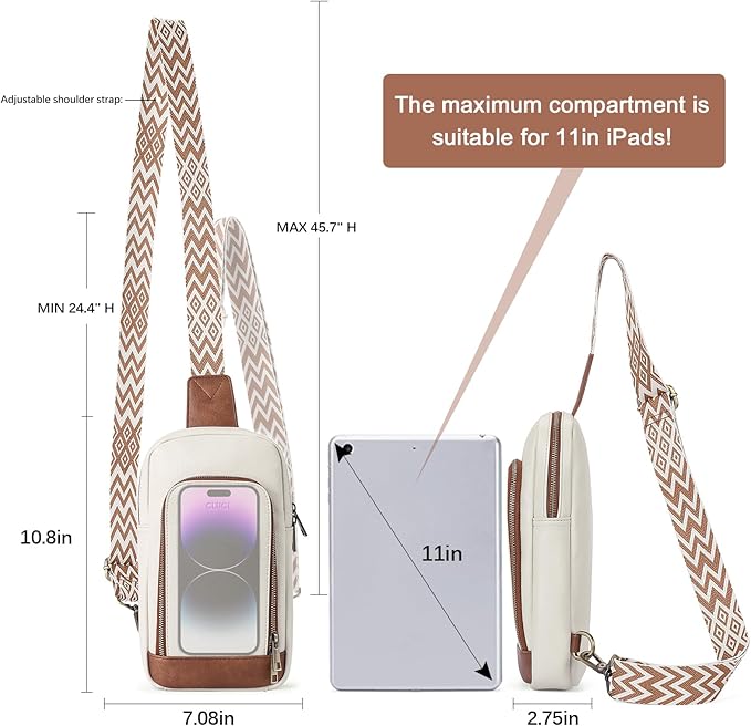 CLUCI Crossbody Bags for Women Men,Leather Sling Bag Cross Body Backpack for Woman Gifts for Women Birthday Unique