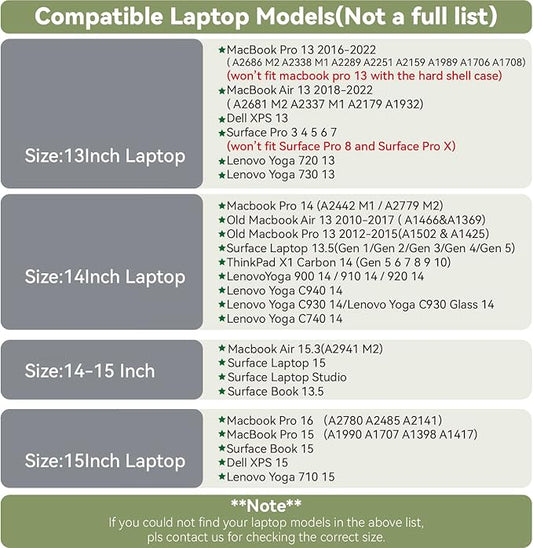 PU Leather Laptop Sleeve 13 Inch Compatible with 2024 13inch MacBook Air M3,13 MacBook Pro M2, Surface Pro 3 4 5 6 7, Dell XPS 13 with Small Pouch, Mouse Pad and Cord Organizer Color Blue