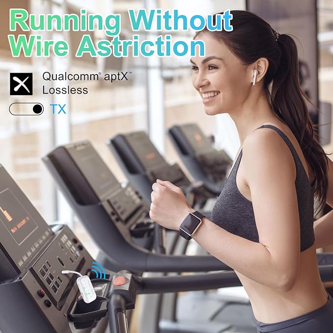 2025 Upgraded Pro Bluetooth 5.4 Transmitter Receiver,2-in-1 Airplane Wireless Adapter for Flight,TV,PC,Gym,Switch,Supports to 2 AirPods/Headphones;Audio AUX Receiver for Car/Home Stereo