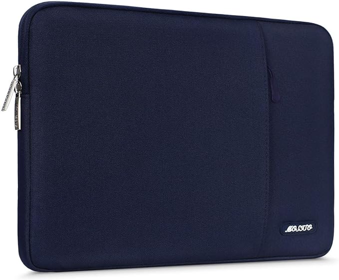 MOSISO Laptop Case 15 inch, 15 inch Laptop Sleeve Compatible with MacBook Air 15 M4 A3241 M3 A3114 M2 A2941 2025 2024 2023,Dell XPS 15,Polyester Vertical Computer Sleeve Bag with Pocket, Navy Blue