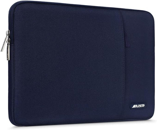 MOSISO Laptop Case 15 inch, 15 inch Laptop Sleeve Compatible with MacBook Air 15 M4 A3241 M3 A3114 M2 A2941 2025 2024 2023,Dell XPS 15,Polyester Vertical Computer Sleeve Bag with Pocket, Navy Blue