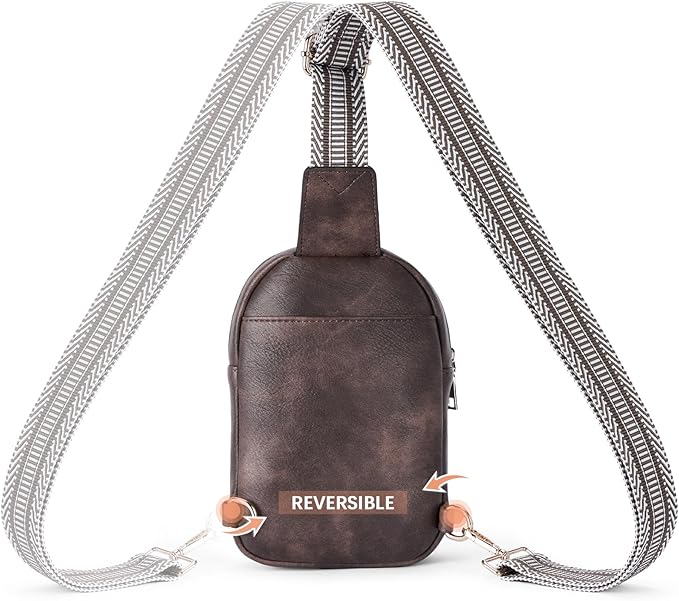 BOSTANTEN Small Sling Bag Crossbody Bags for Women Trendy Crossbody Purse Leather Chest Bag