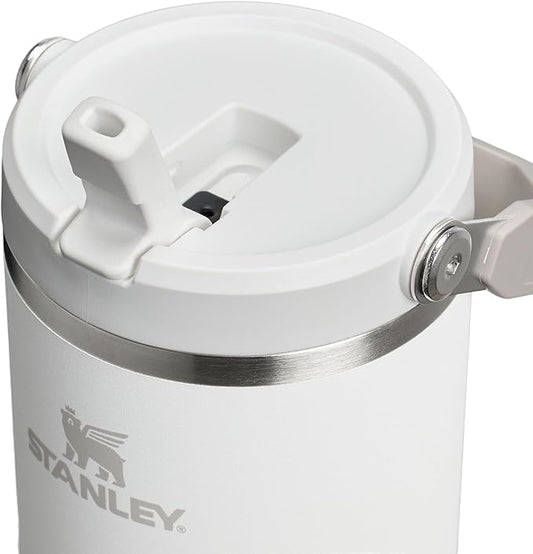 Stanley IceFlow 2.0 Flip Straw Tumbler with Handle 40 oz | Twist On Lid and Flip Up Straw | Leak Resistant Water Bottle | Insulated Stainless Steel | BPA-Free | Frost