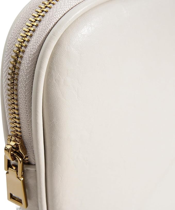 PU Leather Padded Laptop Sleeve 15.3Inch Compatible with MacBook Air 15 A3114 M3 A2941 M2, MacBook Pro 15 Laptop Bag with Charger Pouch Color White