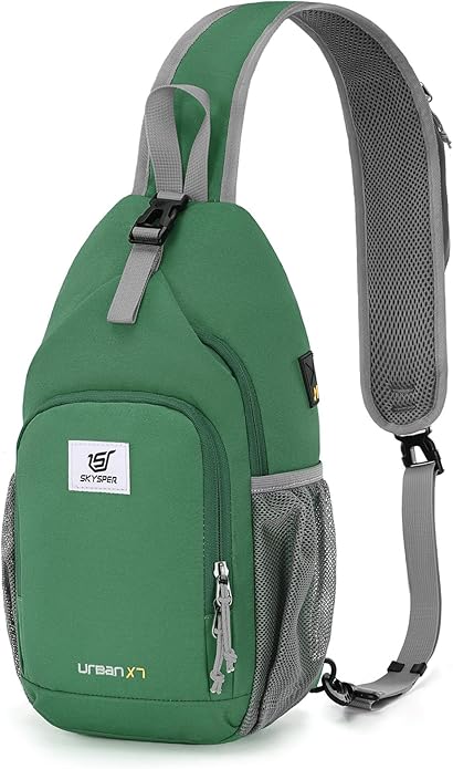 SKYSPER Sling Bag RFID Crossbody Sling Backpack Cross Body Shoulder Bag Travel Hiking Daypack for Women Men