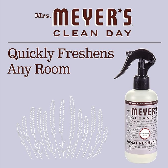 Mrs. Meyer's Clean Day Room Freshener, Lavender 8 Fl Oz (Pack of 2)