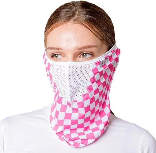 KOREA (Type A) UV Sun Protection Balaclava Half Face Mask - For Golf, Hiking, Running, Cycling & Outdoor Sports