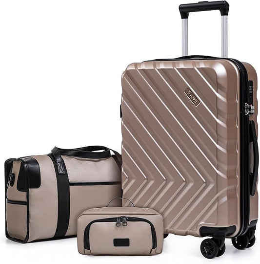 Luggage Sets 3 Piece,Suitcases with Wheels,Carry On Luggage Set 22x14x9 Airline Approved,Hardshell Luggage Sets With TSA Lock,20 Inch Carry On Suitcase