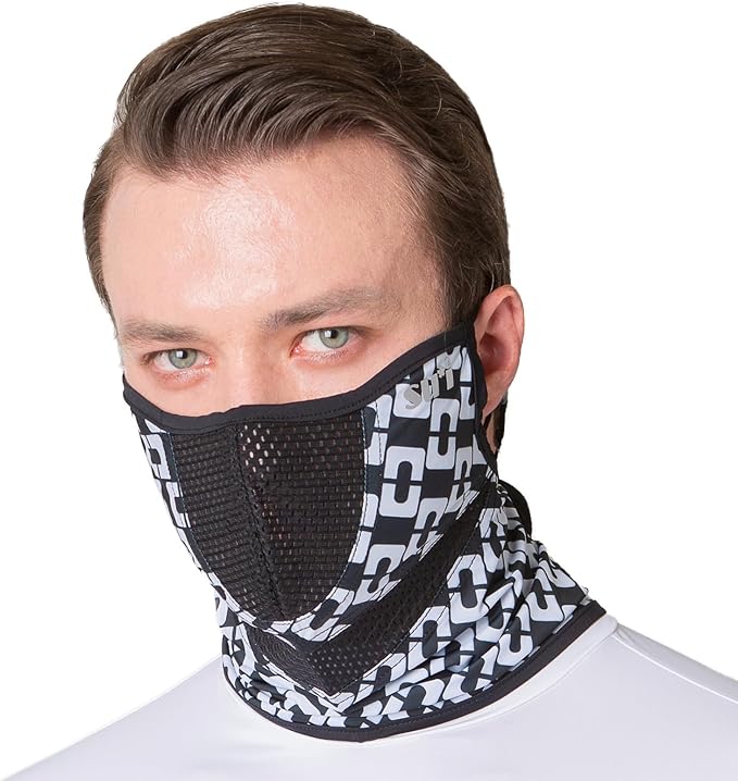KOREA (Type H) UV Sun Protection Balaclava Half Face Mask - For Golf, Hiking, Running, Cycling & Outdoor Sports