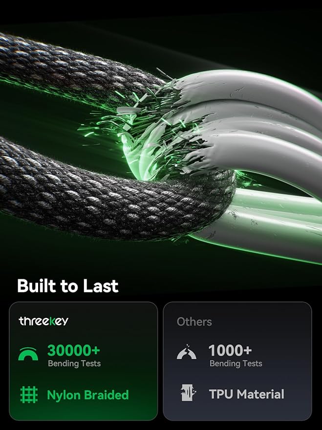 THREEKEY for MagSafe Charger, 2 Pack Qi2 25W Fast Charging Pad with Cooling Fan, Magnetic Wireless Charger with 6.6ft Cable for iPhone 17/16/15/14 Series (45W Adapter Included) (Black, 2 Pack)